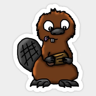 Hungry Beaver Sticker